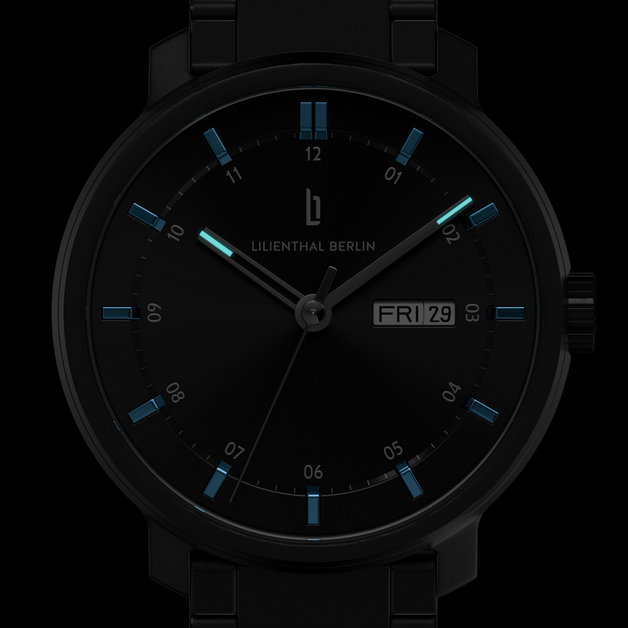 Neolux Day Date Black Blue - Lilienthal Berlin