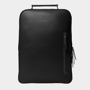 Minimalist Backpack Cactus Leather Black - Lilienthal Berlin