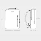 Minimalist Backpack Cactus Leather Khaki - Lilienthal Berlin