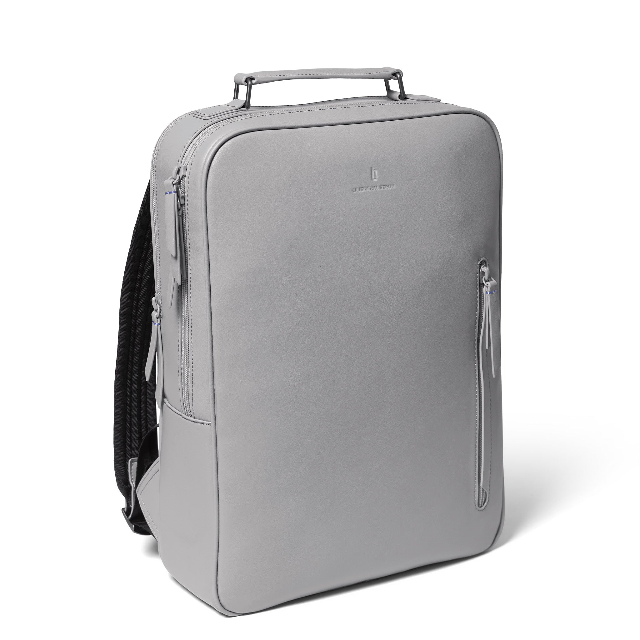 Minimalist Backpack Cactus Leather Light Grey - Lilienthal Berlin