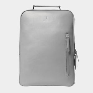 Minimalist Backpack Cactus Leather Light Grey - Lilienthal Berlin