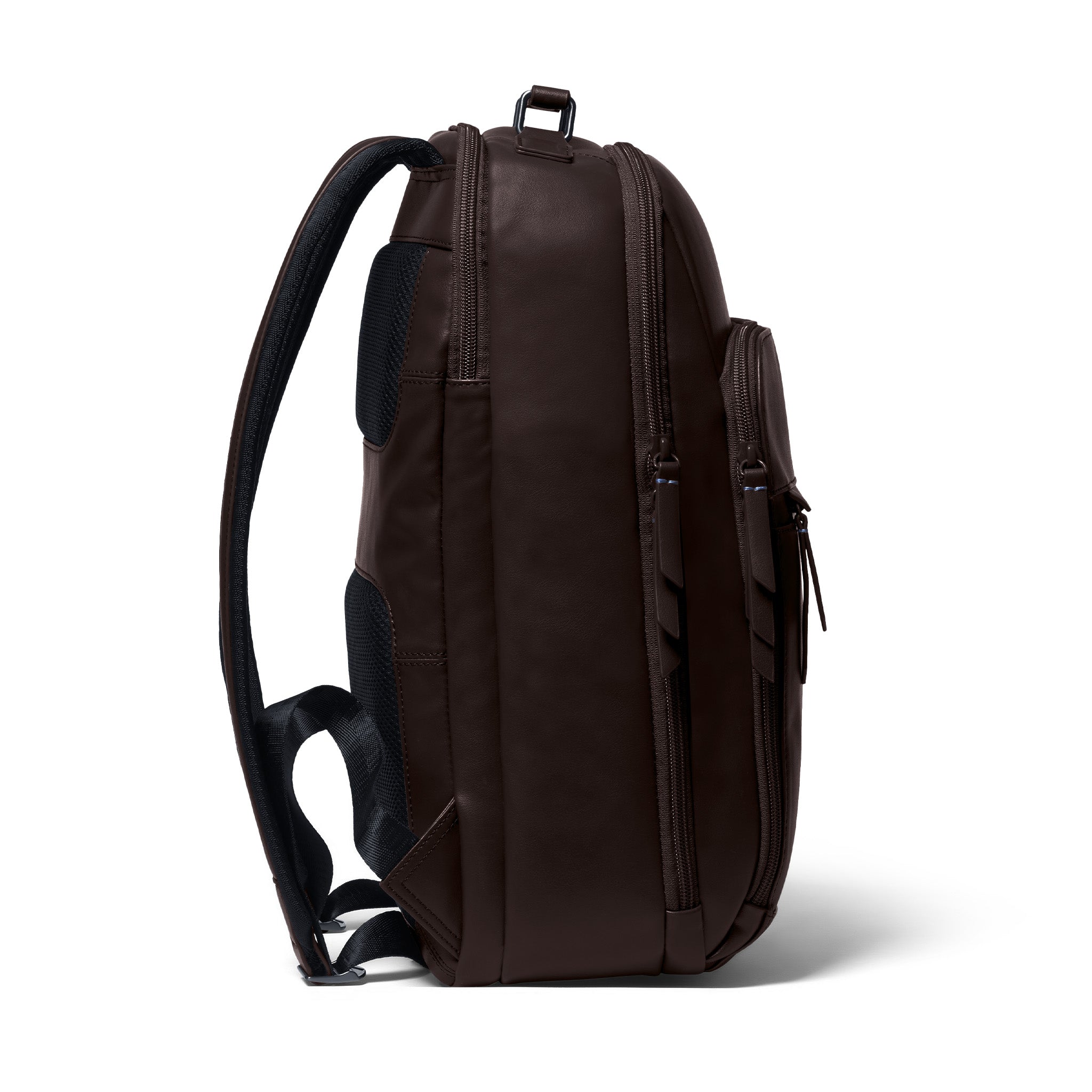 Essential Backpack Cactus Leather Dark Brown - Lilienthal Berlin
