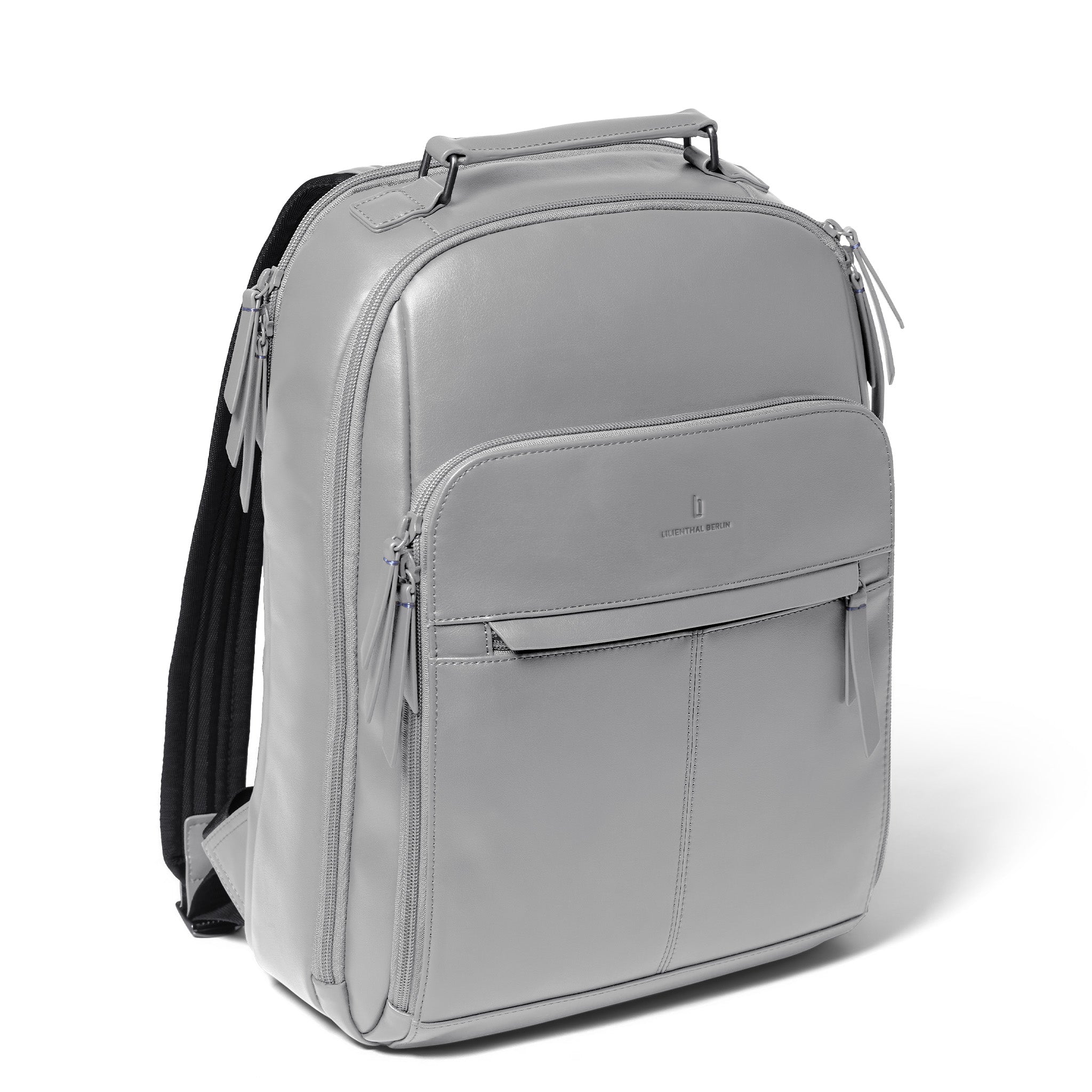 Essential Backpack Cactus Leather Light Grey - Lilienthal Berlin
