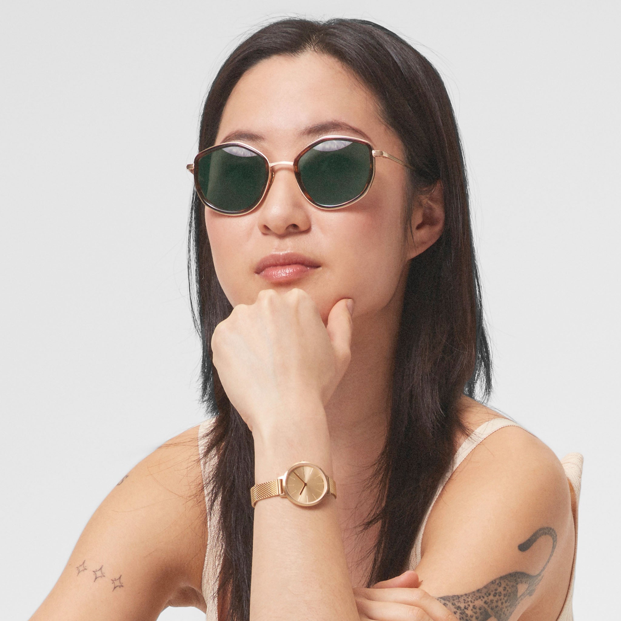 Bit Pop Gold Tortoise Green - Lilienthal Berlin