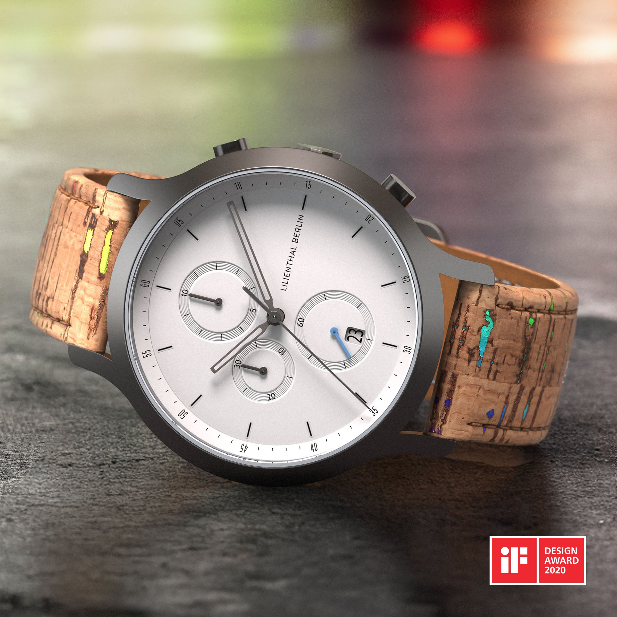 Chronograph – Dark Silver White