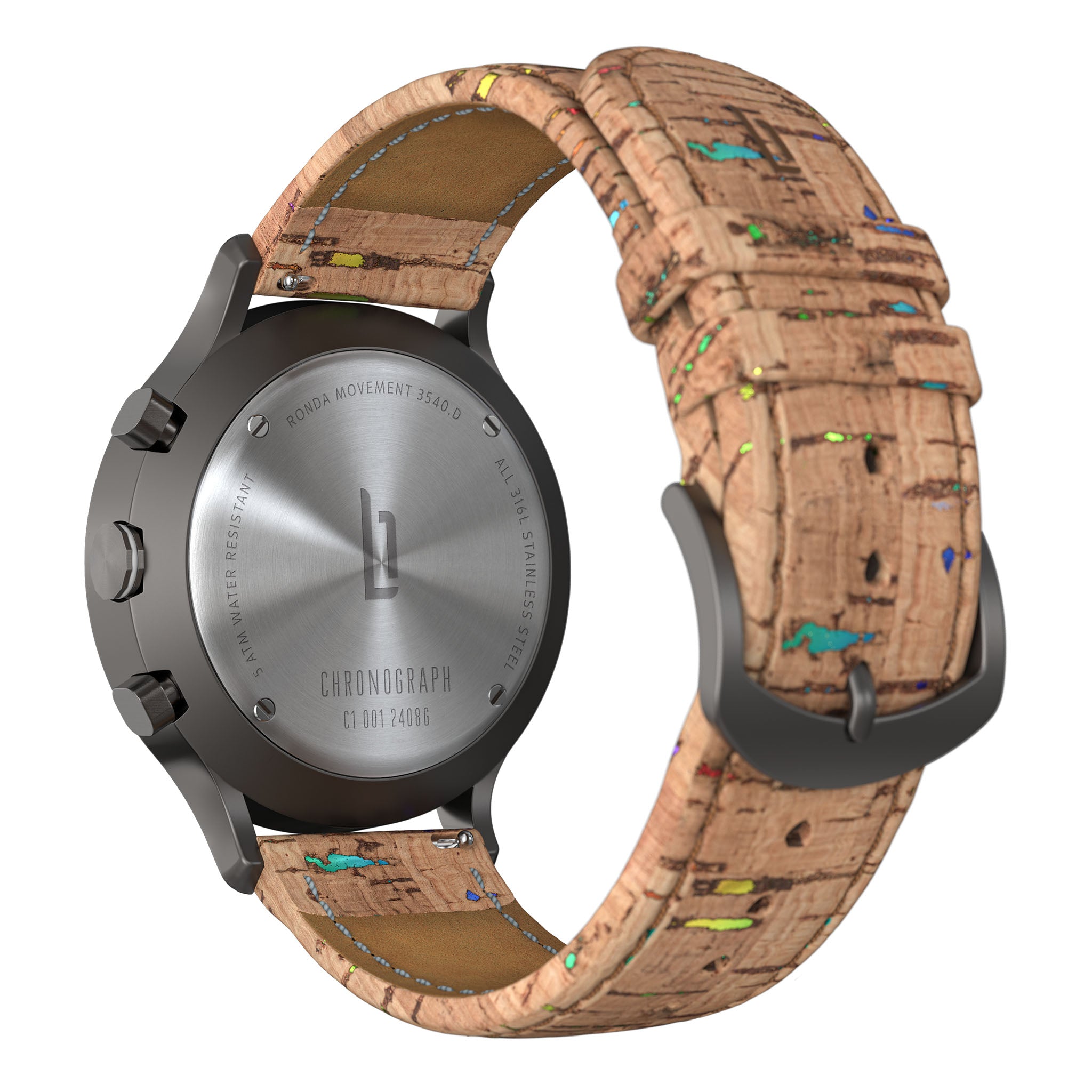 Chronograph – Dark Silver White