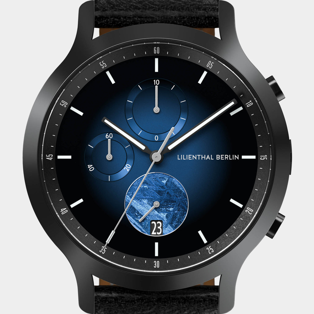 Chronograph Meteorite – Blue Flare