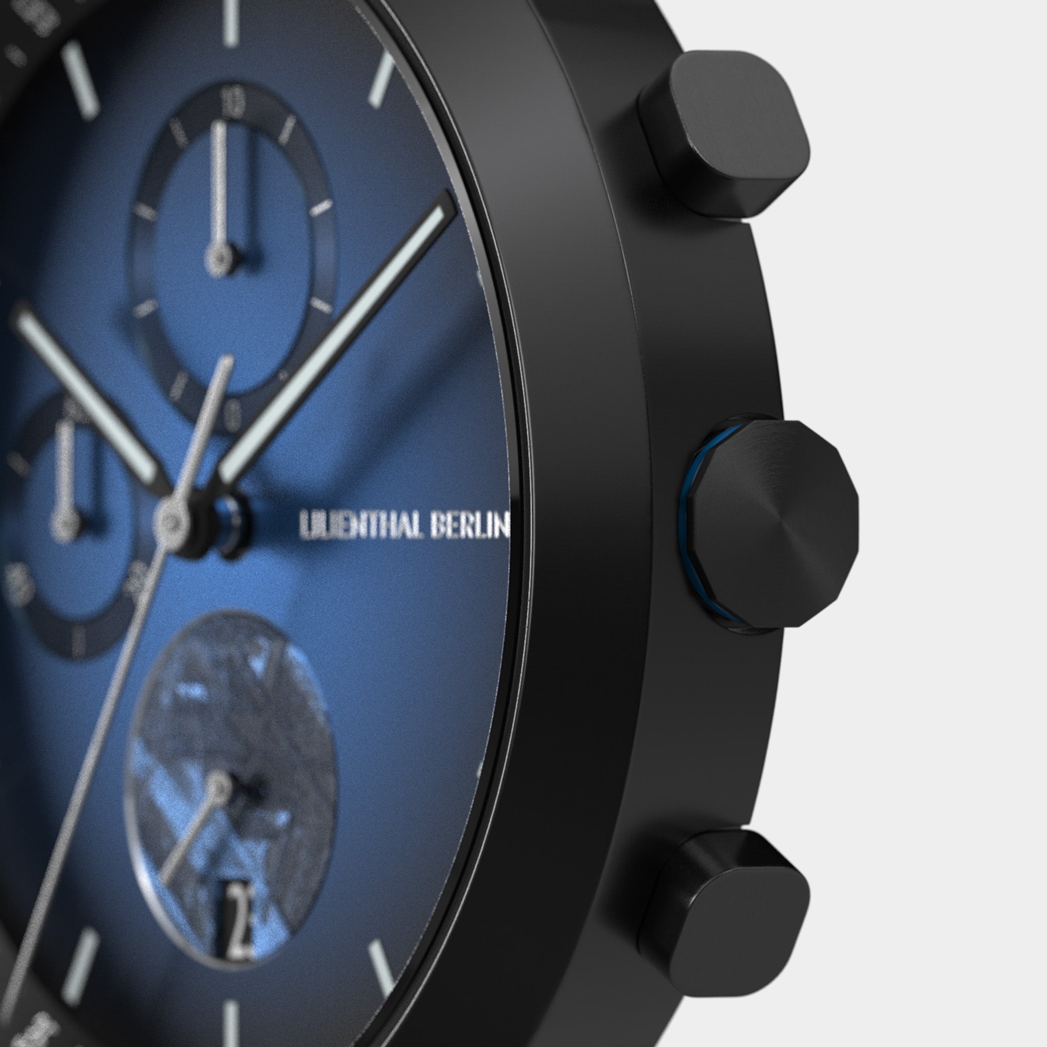 Chronograph Meteorite – Blue Flare