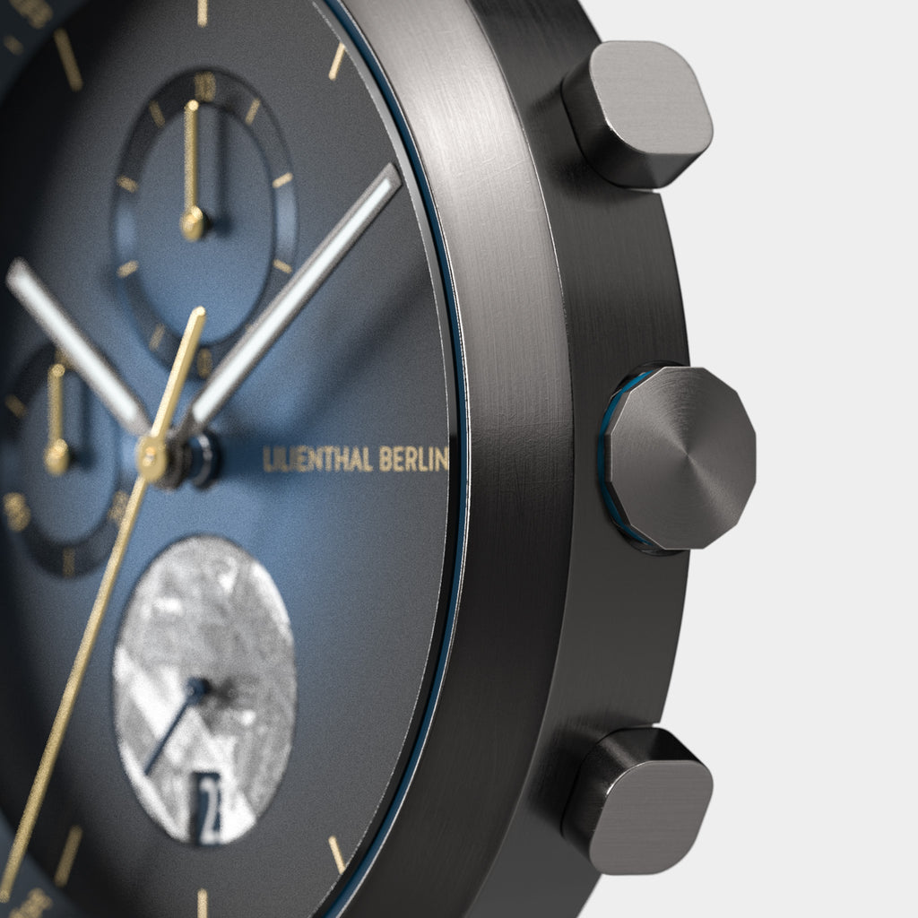 Chronograph Meteorite – Midnight Gold