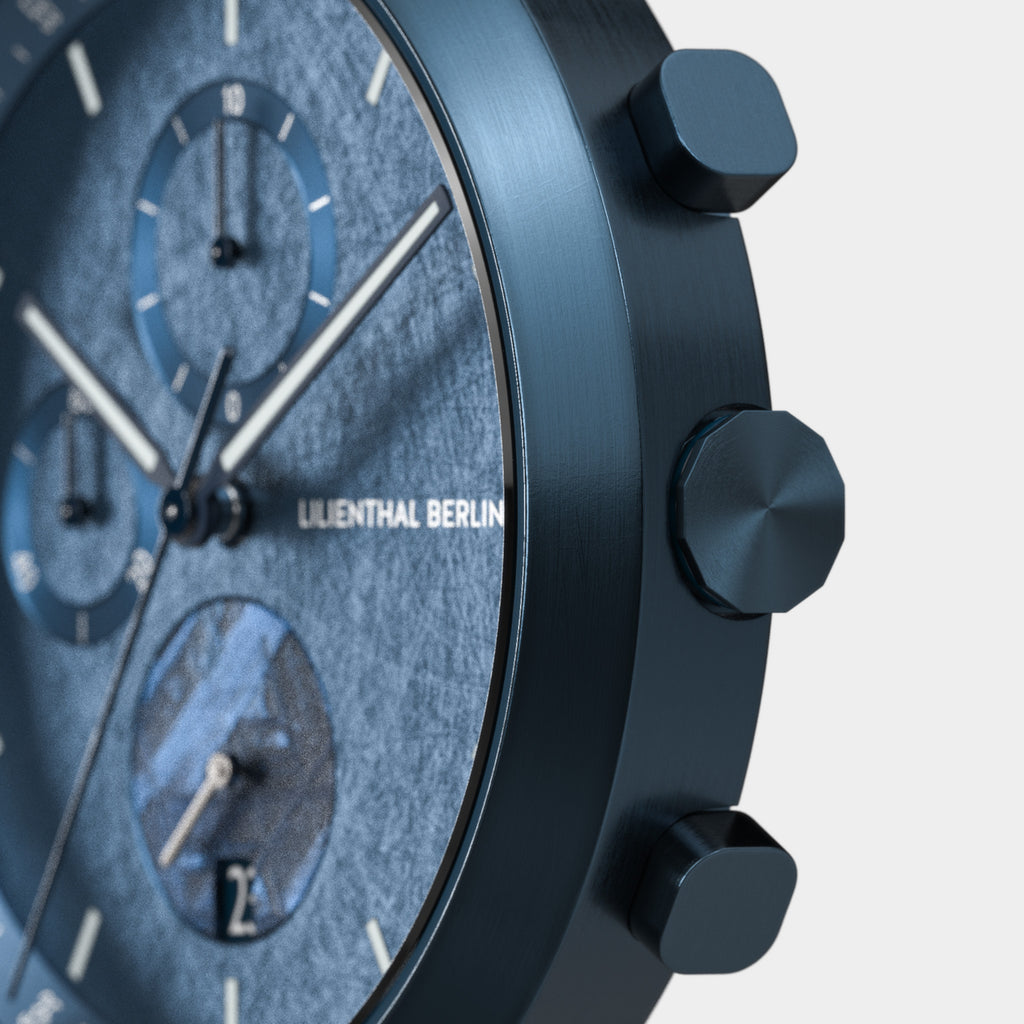 Chronograph Meteorite – Stellar Blue