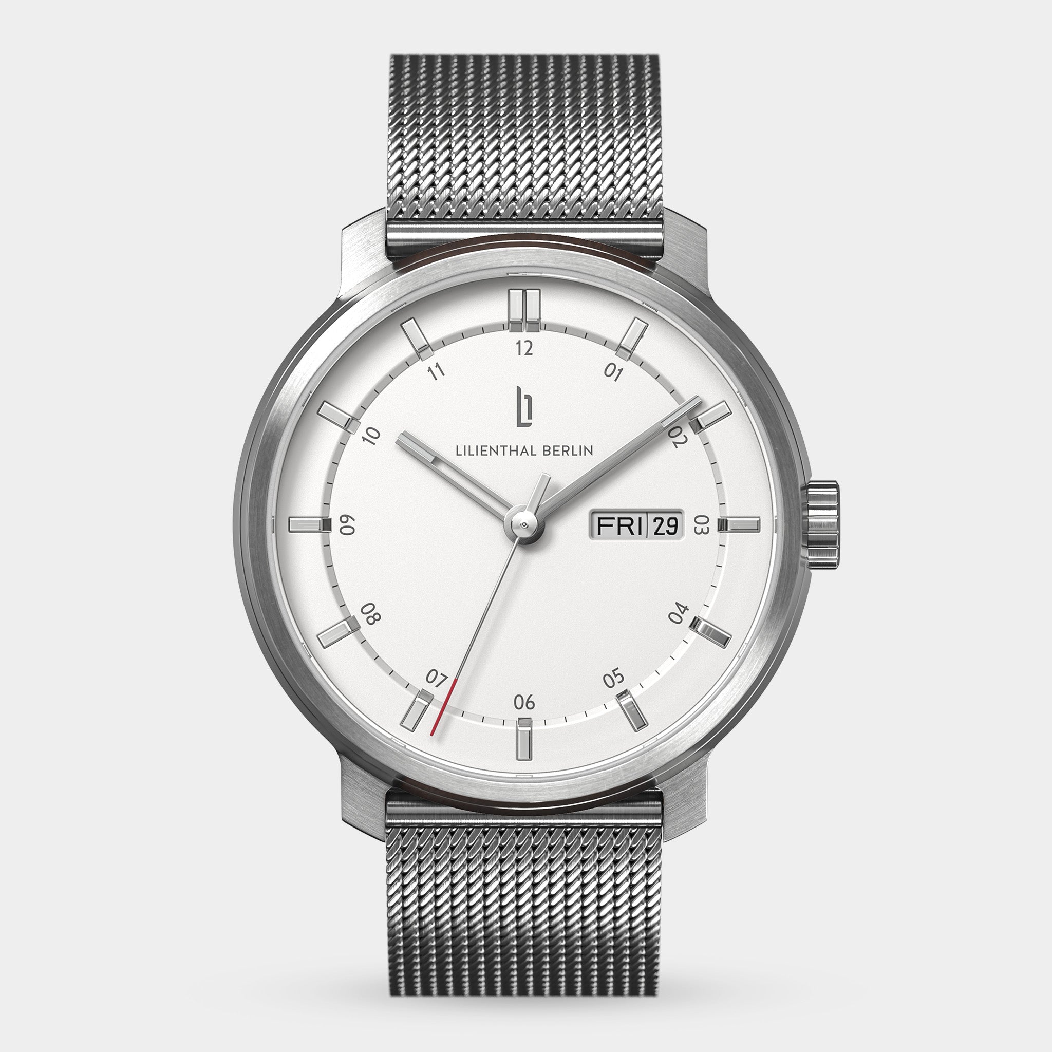 Neolux Day Date Silver White - Lilienthal Berlin