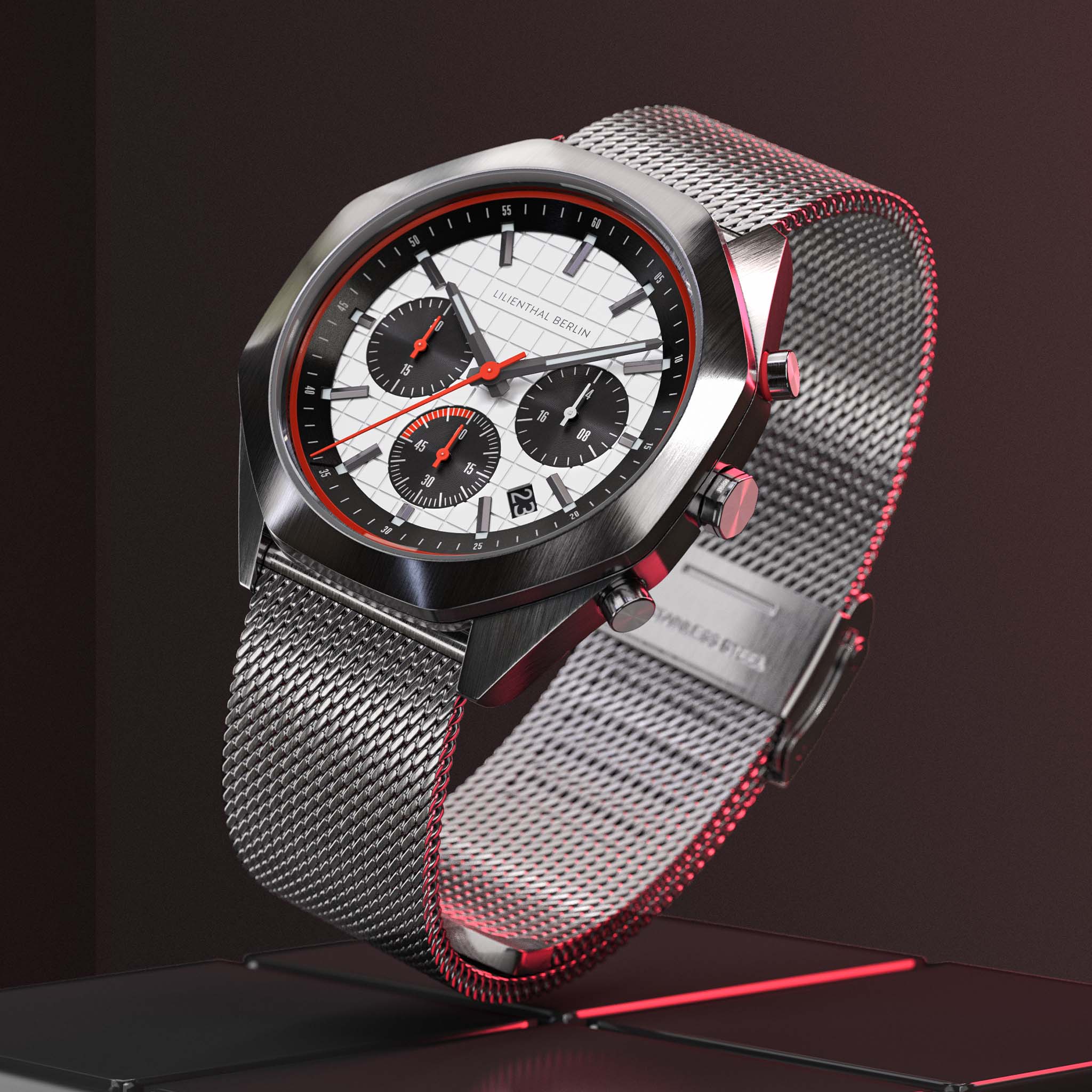 Octachrono – Silver Red