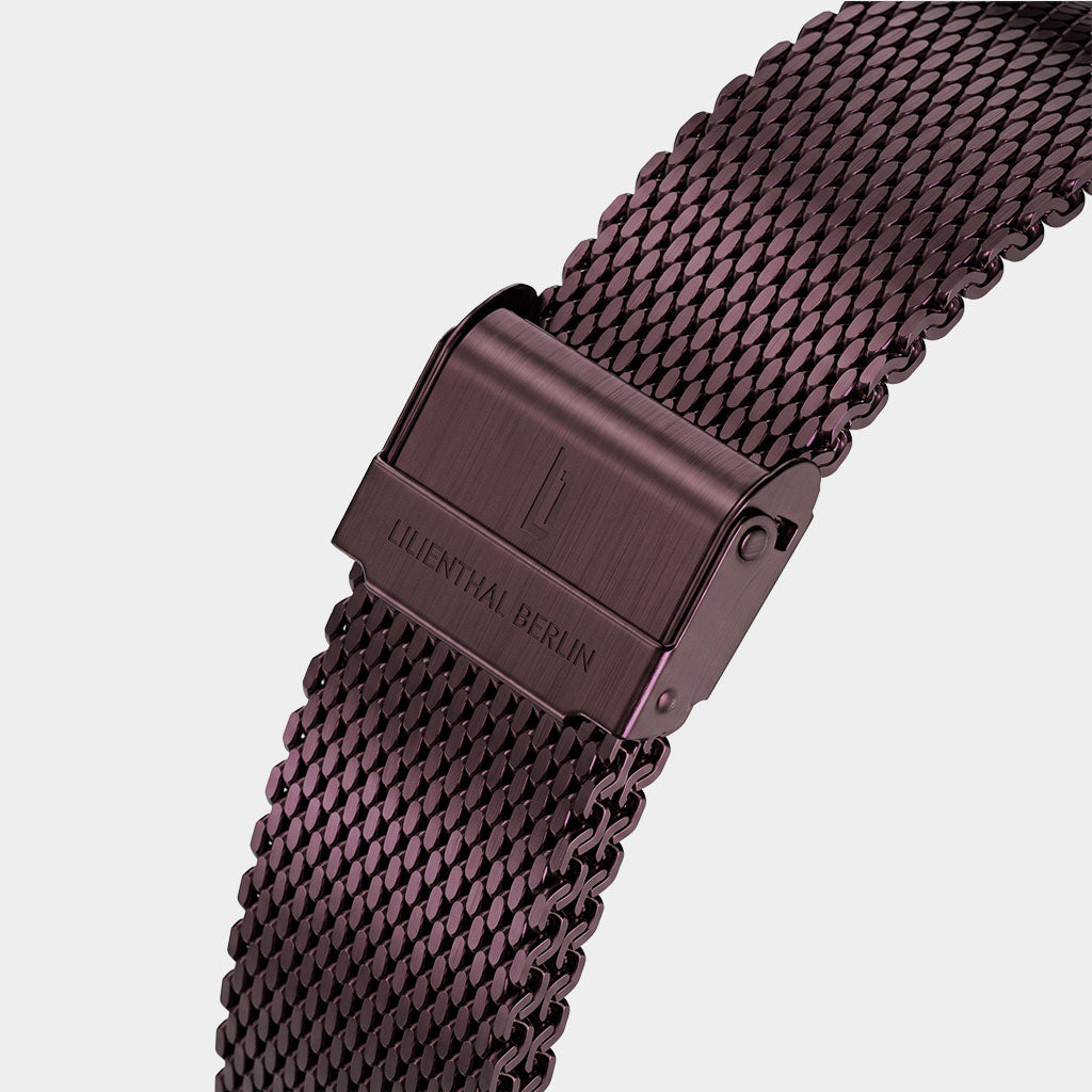 Mesh Strap – Burgundy Brushed
