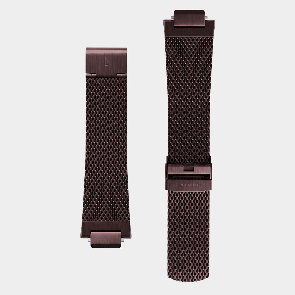 Mesh Strap – Burgundy Brushed