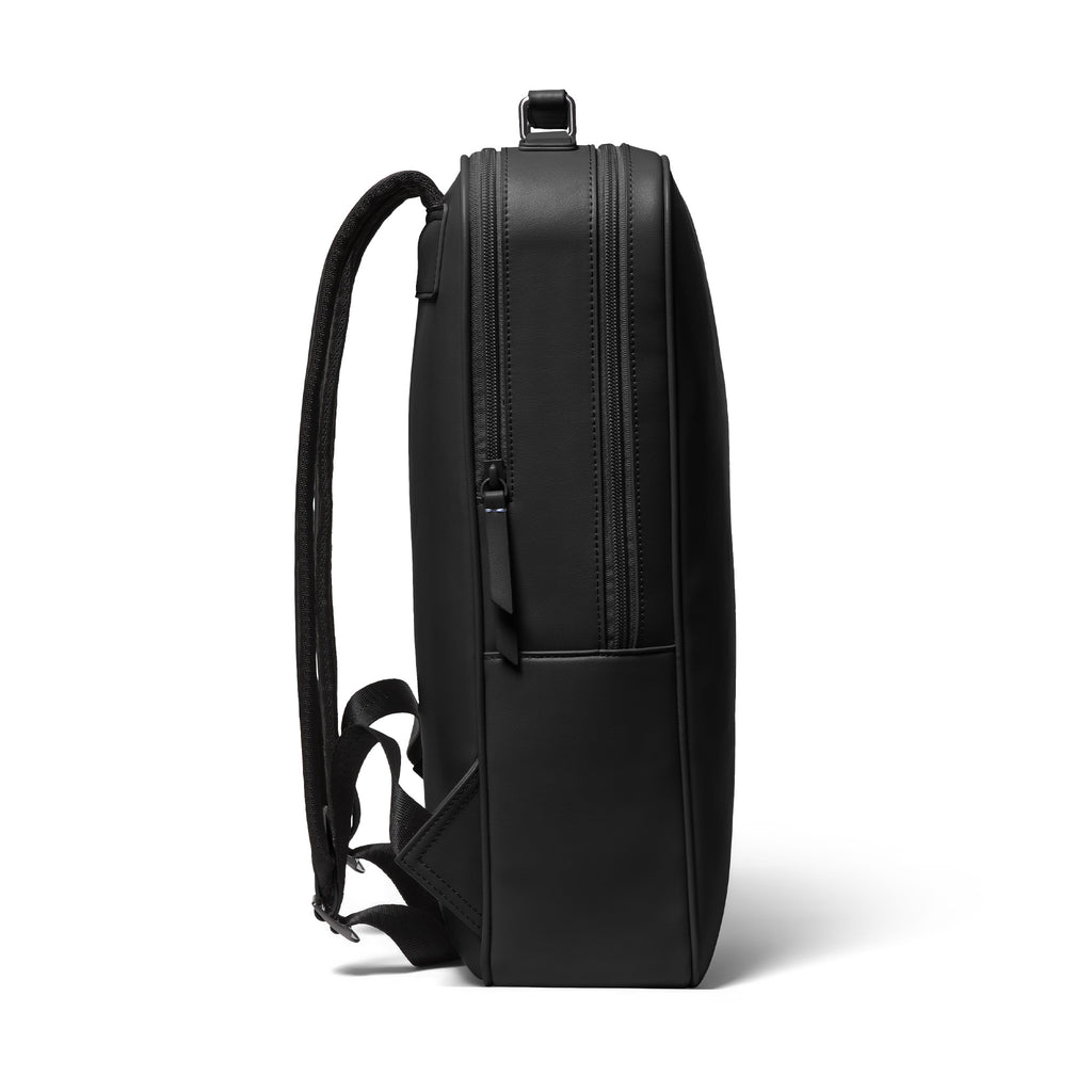 Minimalist Backpack Cactus Leather Black - Lilienthal Berlin