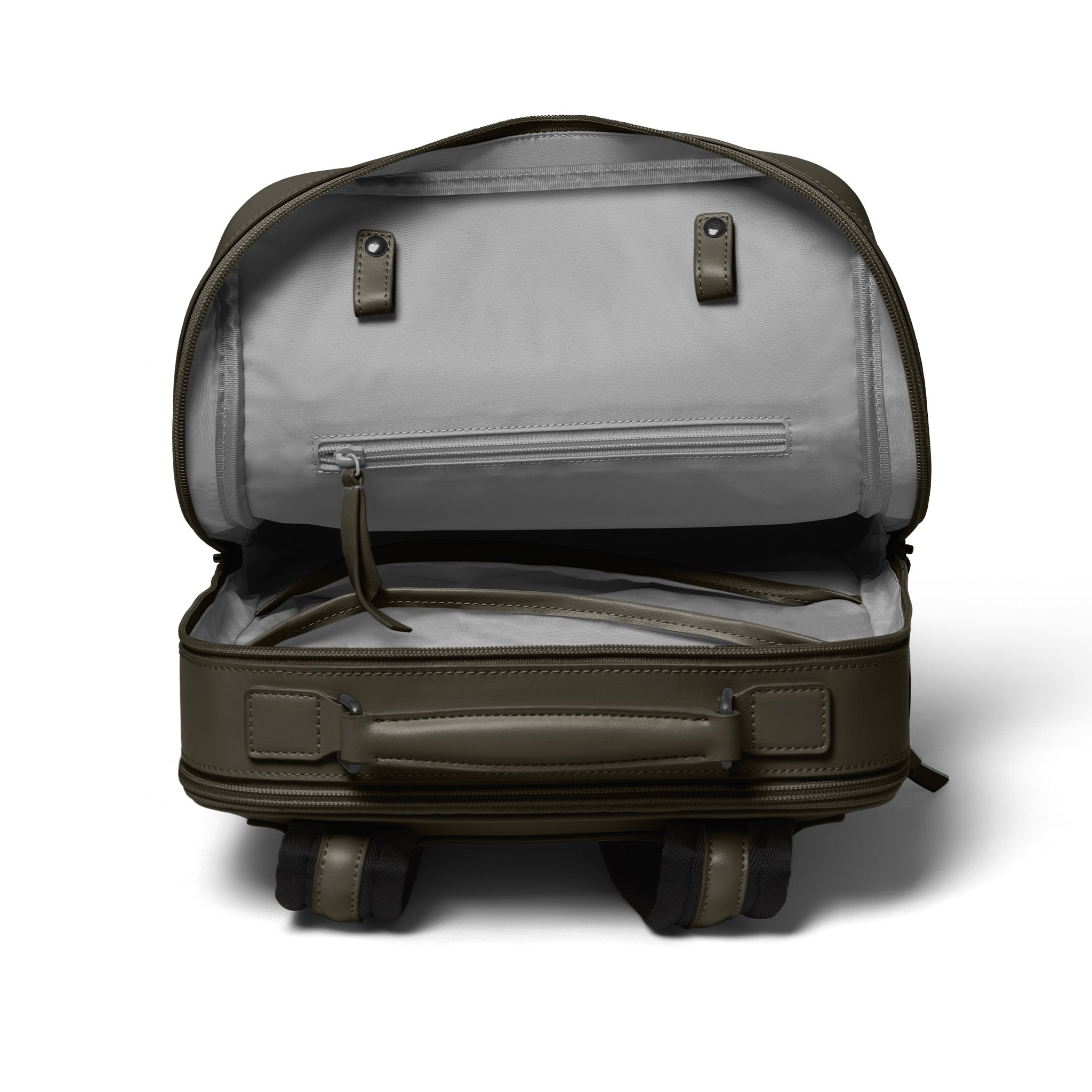 Minimalist Backpack Cactus Leather Khaki - Lilienthal Berlin