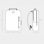 Minimalist Backpack Cactus Leather Sand - Lilienthal Berlin