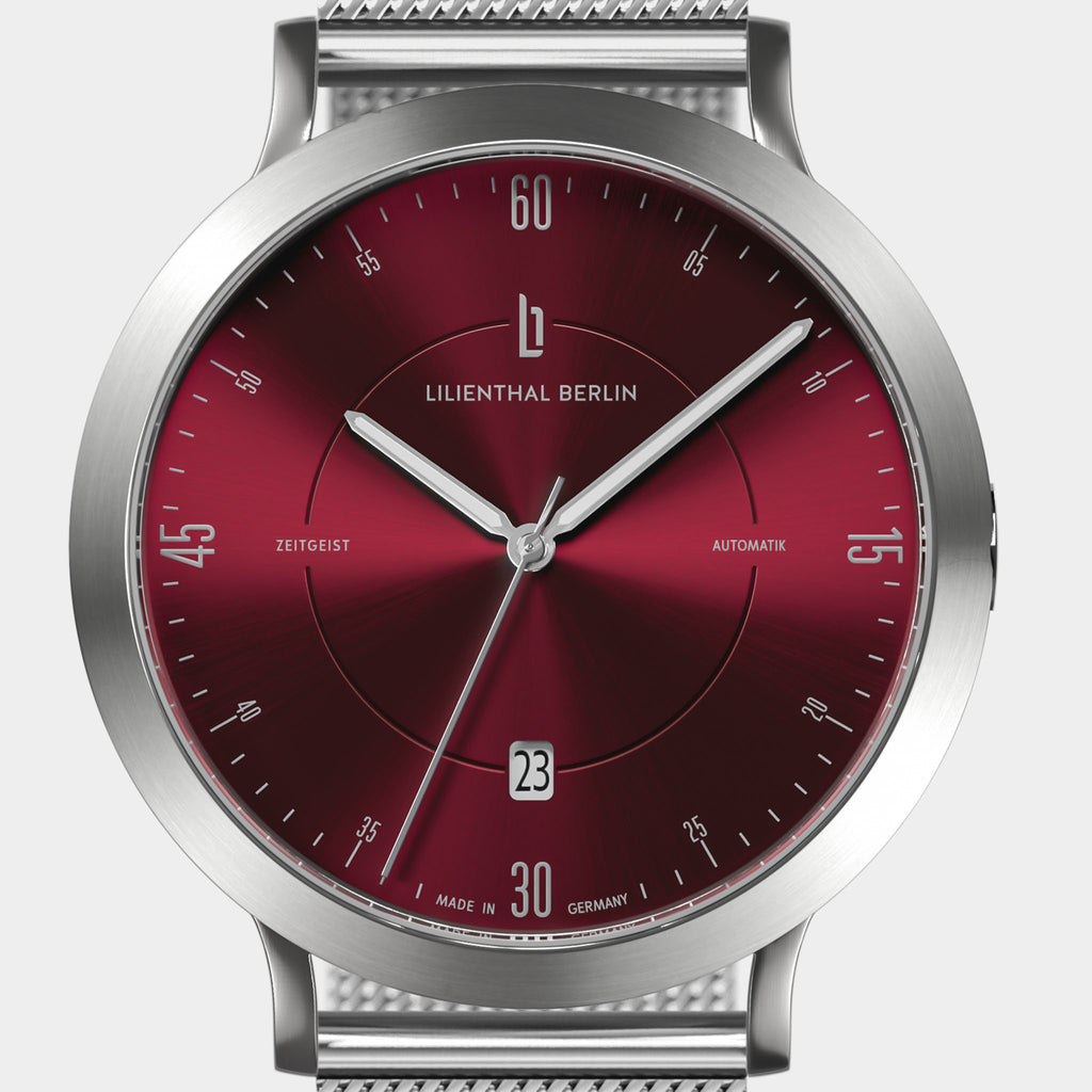 Zeitgeist Automatik – Silver Bordeaux